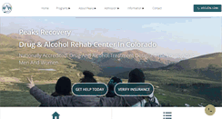 Desktop Screenshot of peaksrecovery.com