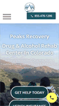 Mobile Screenshot of peaksrecovery.com